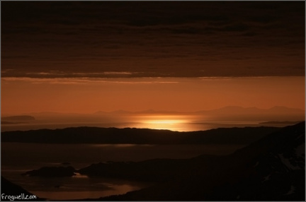 Sunset over the Sound of Sleat